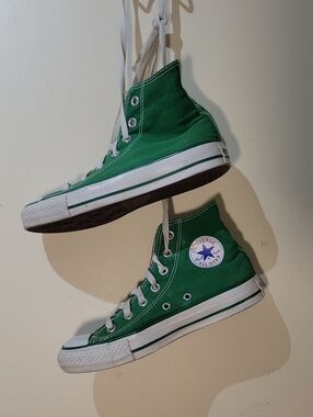 Converse Green High-Top Chuck Taylor Sneakers
